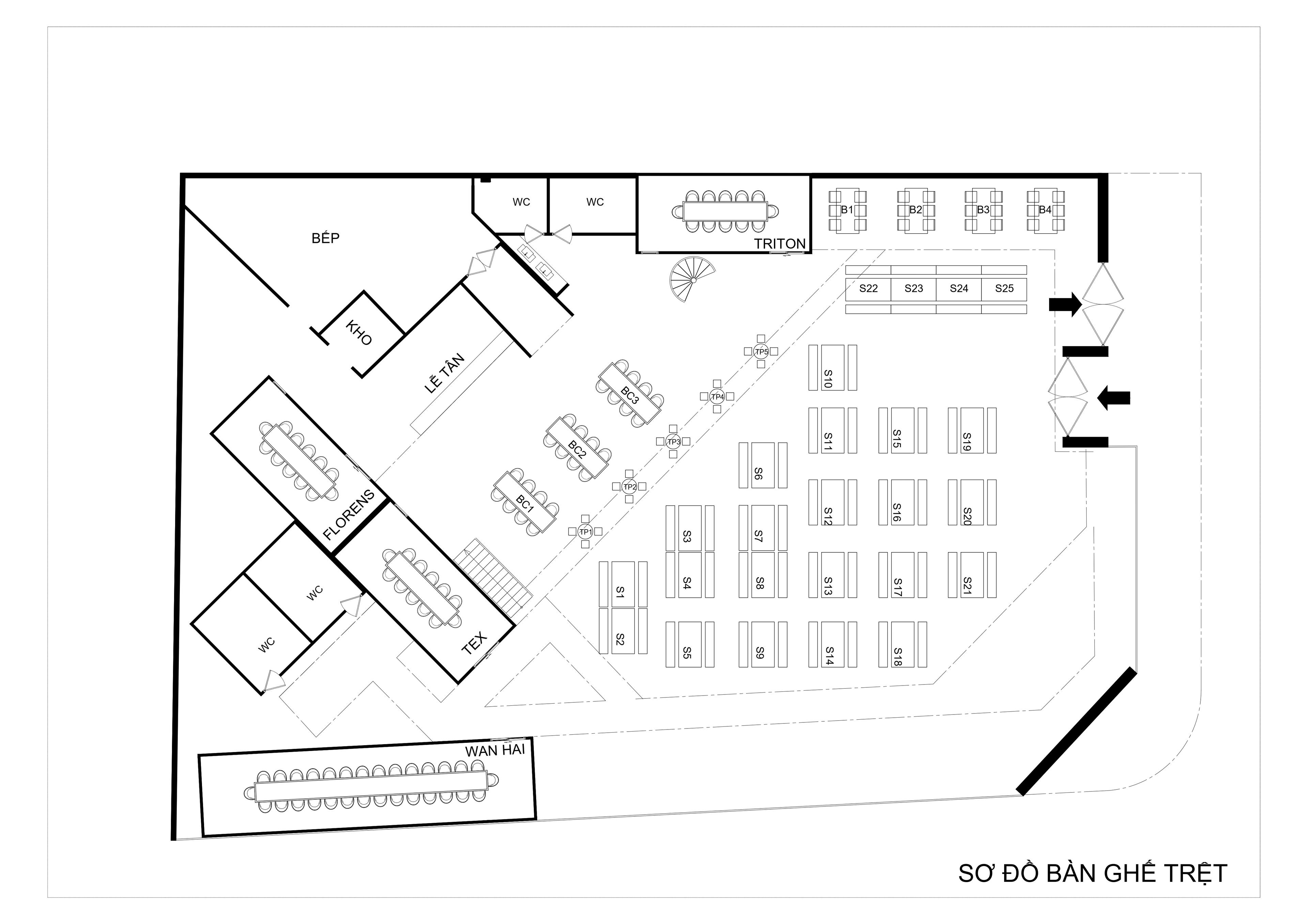Sơ Đồ Bàn Trệt
